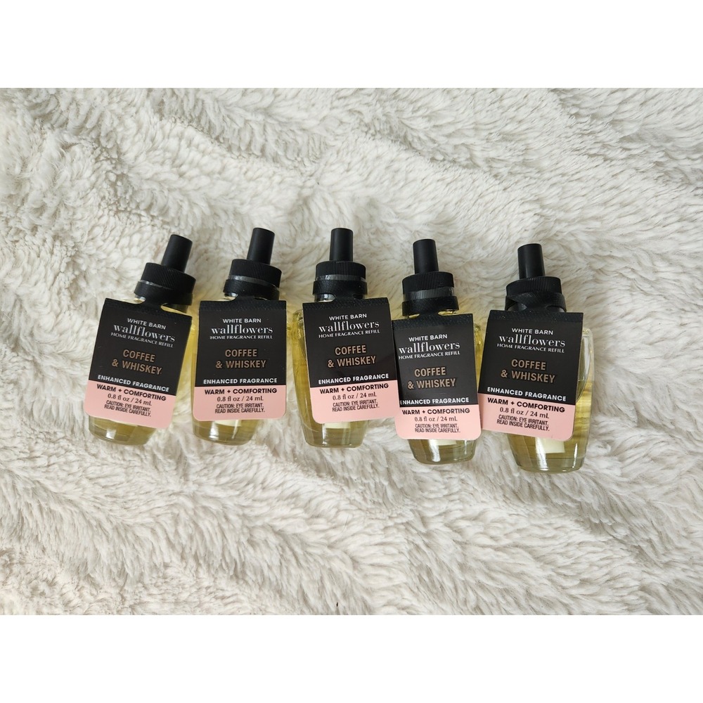 White Barn / Bath & Body Works Wallflower Refill Coffee & Whiskey 0.8 fl oz (5)